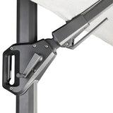 Ampelschirm | Ampelschirm | "Mercury" 300x300 cm – Gestell White / Bezug Manhattan Grey -  von LIVING online kaufen bei LIVINGforme.