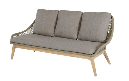 Outdoor Loungeset | Outdoor Loungeset Bay, Seilgeflecht, Akazie - natur, beige (5-teilig) -  von LIVING online kaufen bei LIVINGforme.