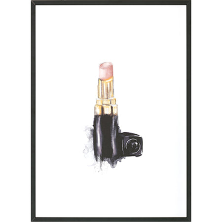 Bilder und Bilderrahmen | Bild im Rahmen | Lipstick - Gemälde (50cm x 70cm) -  von LIVING online kaufen bei LIVINGforme.