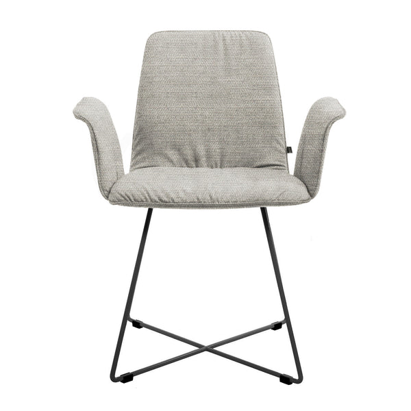 Stuhl | Armlehnstuhl | "Maverick" Danubio Lightgrey -  von KFF online kaufen bei LIVINGforme.