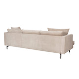 Sofa | Cord-Sofa | Udo (3-Sitzer) in Beige -  von LIVING online kaufen bei LIVINGforme.
