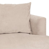 Sofa | Cord-Sofa | Udo (3-Sitzer) in Beige -  von LIVING online kaufen bei LIVINGforme.