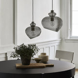 Pendelleuchte | Pendelleuchte | "Grace" M - Smoke Glass (NN) -  von Frandsen online kaufen bei LIVINGforme.