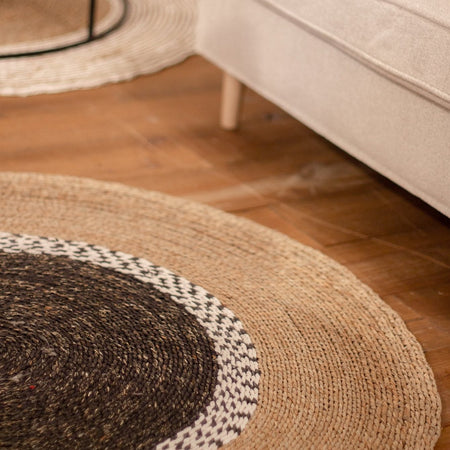 Jute Teppiche | Runder Teppich | Lotus aus Jute -  von LIVING online kaufen bei LIVINGforme.