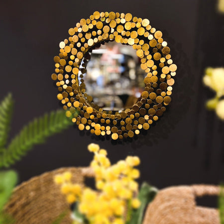 Wandspiegel | "Penny" – Gold Spiegel LIVING Collection