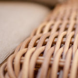 Lounge | Outdoor Ecklounge für 6 Personen – Beach Club Rattan Lounge Set inkl. Tisch & Hocker (natur/hellgrau) - von LIVING online kaufen bei LIVINGforme.