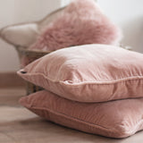 Kissenbezug | Kissenhülle Velours Mauve - von LIVING online kaufen bei LIVINGforme.