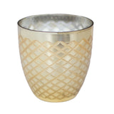 Windlichter und Kerzenschein | Duftkerze | Eleganza in Gold Silber -  von LIVING online kaufen bei LIVINGforme.