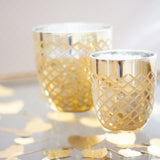 Windlichter und Kerzenschein | Duftkerze | Eleganza in Gold Silber -  von LIVING online kaufen bei LIVINGforme.