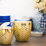 Windlichter und Kerzenschein | Duftkerze | Eleganza in Gold Silber -  von LIVING online kaufen bei LIVINGforme.