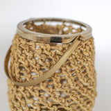 Windlichter und Kerzenschein | Windlicht | Annais mit Geflecht, Gold -  von LIVING online kaufen bei LIVINGforme.
