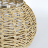 Windlichter und Kerzenschein | Windlicht Laterne | Aurora aus Geflecht in Gold -  von LIVING online kaufen bei LIVINGforme.