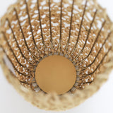 Windlichter und Kerzenschein | Teelichthalter | Cemile aus Rattan in Gold -  von LIVING online kaufen bei LIVINGforme.