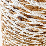 Aufbewahrung | Runder Flechtkorb, Rattan, Natur-Weiß -  von LIVING online kaufen bei LIVINGforme.