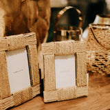  | Bilderrahmen | Braid aus Geflecht mit Gold -  von LIVING online kaufen bei LIVINGforme.