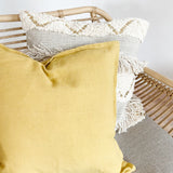 Kissenbezug | Kissenhülle | Linen in gelb -  von LIVING online kaufen bei LIVINGforme.