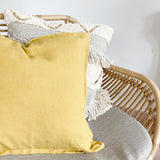 Kissenbezug | Kissenhülle | Linen in gelb -  von LIVING online kaufen bei LIVINGforme.