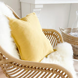 Kissenbezug | Kissenhülle | Linen in gelb -  von LIVING online kaufen bei LIVINGforme.
