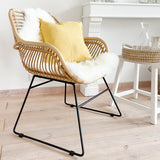 Gartenstuhl | Gartenstuhl Vanuta, Polyrattan - natur -  von LIVING online kaufen bei LIVINGforme.