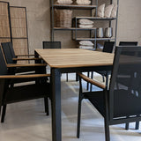 Gartenstuhl | Gartenstuhl Atlantik, Aluminium - schwarz, teak, natur -  von LIVING online kaufen bei LIVINGforme.