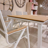 Gartentisch | Gartentisch Atlantik, rechteckig, Teak - weiß, 220cm -  von LIVING online kaufen bei LIVINGforme.