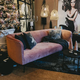 Sofa | Samt-Sofa | Susann (2-Sitzer) in Pink -  von LIVING online kaufen bei LIVINGforme.