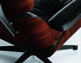 Sessel | Sessel | Lounge Chair - Santos Palisander mit Sternfuß poliert - Seiten schwarz -  von Vitra online kaufen bei LIVINGforme.