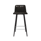 Barhocker | KFF Barhocker Maverick Casual, Leder Dakota Pine mit Stahlgestell, hohe Rückenlehne -  von KFF online kaufen bei LIVINGforme.