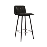 Barhocker | KFF Barhocker Maverick Casual, Leder Dakota Pine mit Stahlgestell, hohe Rückenlehne -  von KFF online kaufen bei LIVINGforme.