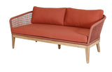 Outdoor Loungeset | Outdoor Loungeset Lucia, Seilgeflecht, Alu - lachs, bordeaux, natur (4-teilig) - von LIVING Collection online kaufen bei LIVINGforme.