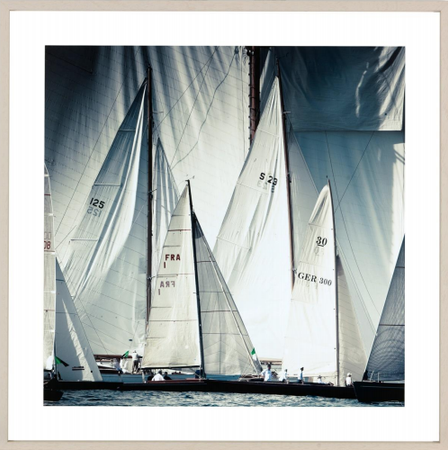 Bilder und Bilderrahmen | Bild im Rahmen | Ligne de Depart Saint-Tropez - Collage (75cm x 75cm) -  von LIVING online kaufen bei LIVINGforme.
