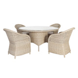 Gartentisch | Gartentisch Paula, rund, Wicker - natur, 110cm -  von LIVING online kaufen bei LIVINGforme.