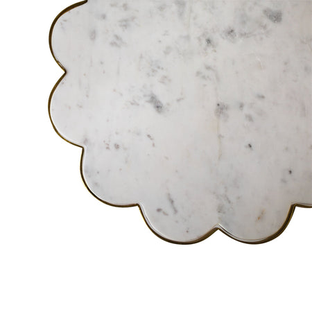 Beistelltische | Beistelltisch Marble Gold Bloom, Metall - gold, Blumenform, Marmor -  von LIVING online kaufen bei LIVINGforme.