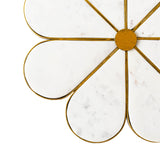 Beistelltische | Beistelltisch Marble Gold Bloom, Metall - gold, Blumenform, Marmor -  von LIVING online kaufen bei LIVINGforme.