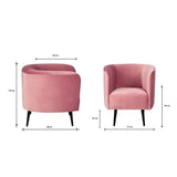 Sessel | Samt-Sessel | Susann in Pink -  von LIVING online kaufen bei LIVINGforme.