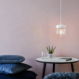 Pendelleuchte | UMAGE | "Acorn" Leuchte – White Polished Steel - von UMAGE online kaufen bei LIVINGforme.