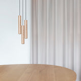 Pendelleuchte | UMAGE | "Chimes Cluster 3" LED Pendelleuchte – Oak -  von UMAGE online kaufen bei LIVINGforme.