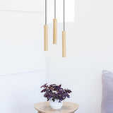 Pendelleuchte | UMAGE | "Chimes Cluster 3" LED Pendelleuchte – Oak -  von UMAGE online kaufen bei LIVINGforme.