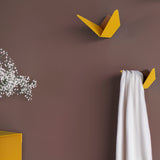 Garderoben und Kleiderhaken | UMAGE | "Butterflies" Mini Wandhaken – Saffron Yellow -  von UMAGE online kaufen bei LIVINGforme.