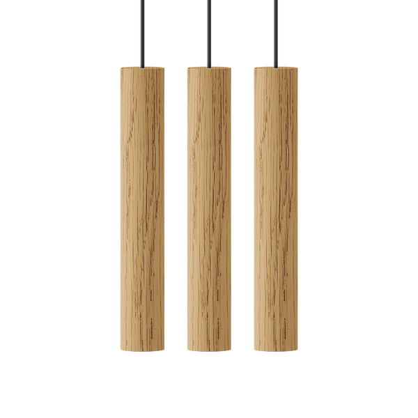 Pendelleuchte | UMAGE | "Chimes Cluster 3" LED Pendelleuchte – Oak -  von UMAGE online kaufen bei LIVINGforme.