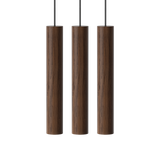 Pendelleuchte | UMAGE | "Chimes Cluster 3" LED Pendelleuchte – Dark Oak -  von UMAGE online kaufen bei LIVINGforme.