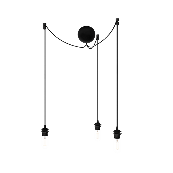 Pendelleuchte | UMAGE | "Cannonball Cluster 3" – Black -  von UMAGE online kaufen bei LIVINGforme.