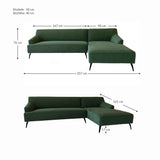 Ecksofa | Ecksofa | Lars 11 in Tannengrün mit Metall-Füßen -  von LIVING online kaufen bei LIVINGforme.
