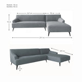 Ecksofa | Ecksofa | Lars 11 in Grau mit Metall-Füßen -  von LIVING online kaufen bei LIVINGforme.