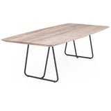 Esstisch | Esstisch | Anna White Grey aus Eiche, lackiert auf Metallbeinen - 160cm x 90cm von LIVING online kaufen bei LIVINGforme.