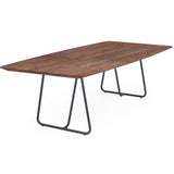 Esstisch | Esstisch | Anna Nussbaum geölt auf Metallbeinen - 160cm x 90cm von LIVING online kaufen bei LIVINGforme.
