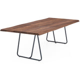 Esstisch | Esstisch | Anna Nussbaum geölt auf Metallbeinen - 160cm x 90cm von LIVING online kaufen bei LIVINGforme.