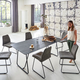Esstisch | Esstisch | Anna Onyx aus Eiche, lackiert auf Metallbeinen -  von LIVING online kaufen bei LIVINGforme.