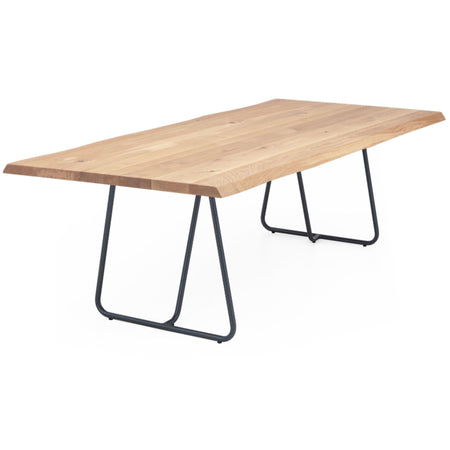 Esstisch | Esstisch | Anna aus Eiche, natur auf Metallbeinen - 160cm x 90cm von LIVING online kaufen bei LIVINGforme.