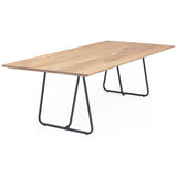 Esstisch | Esstisch | Anna aus Eiche, natur auf Metallbeinen - 160cm x 90cm von LIVING online kaufen bei LIVINGforme.